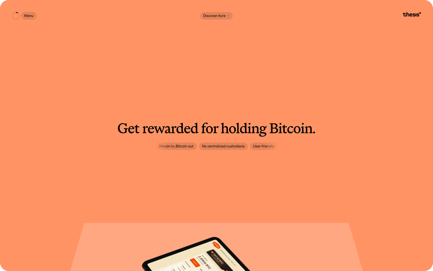 Thesis product page for Acre