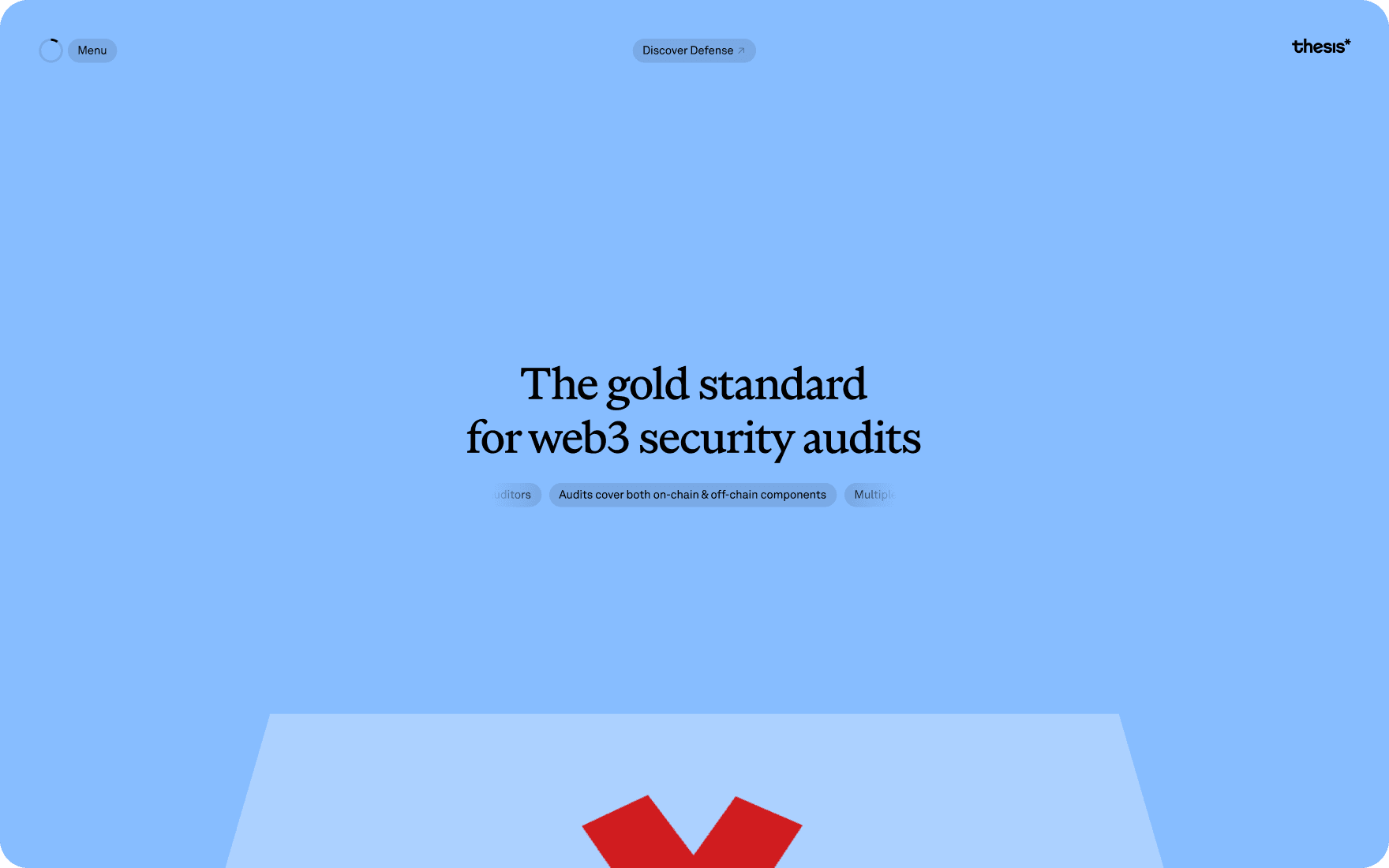 Thesis product page for Defense