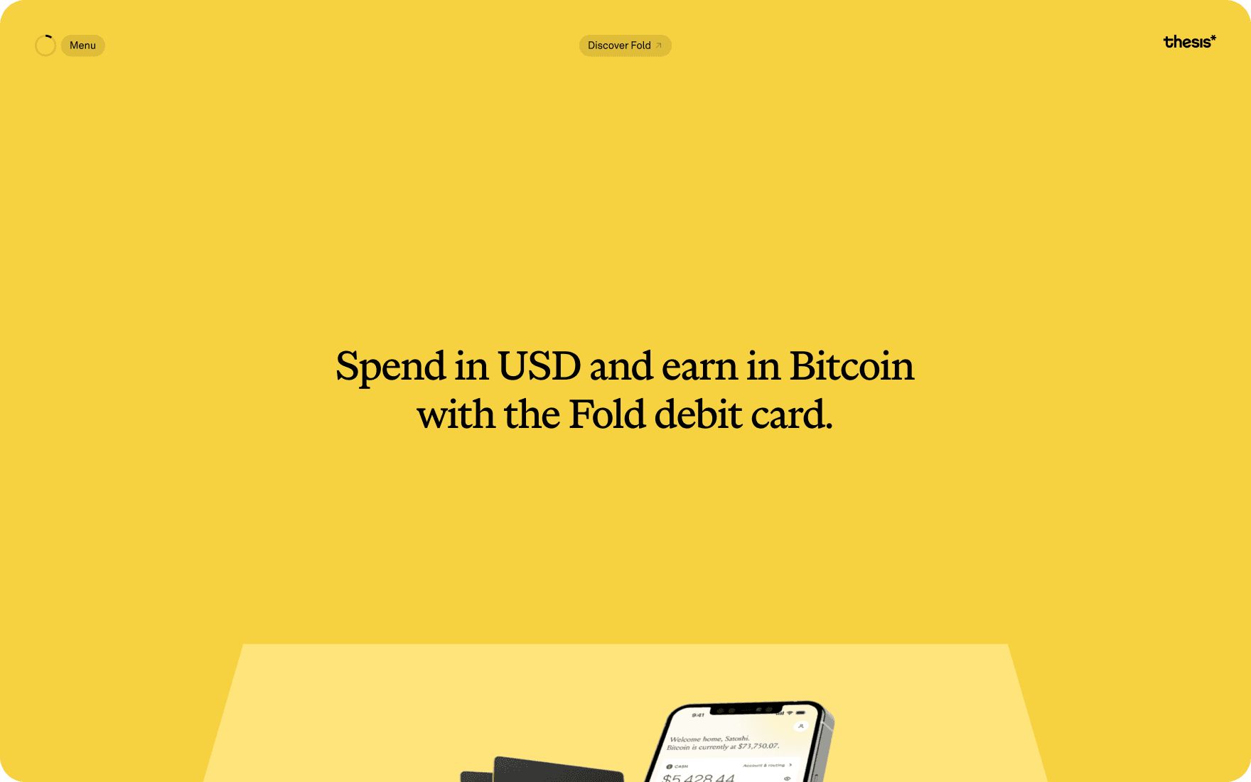 Thesis product page for Fold