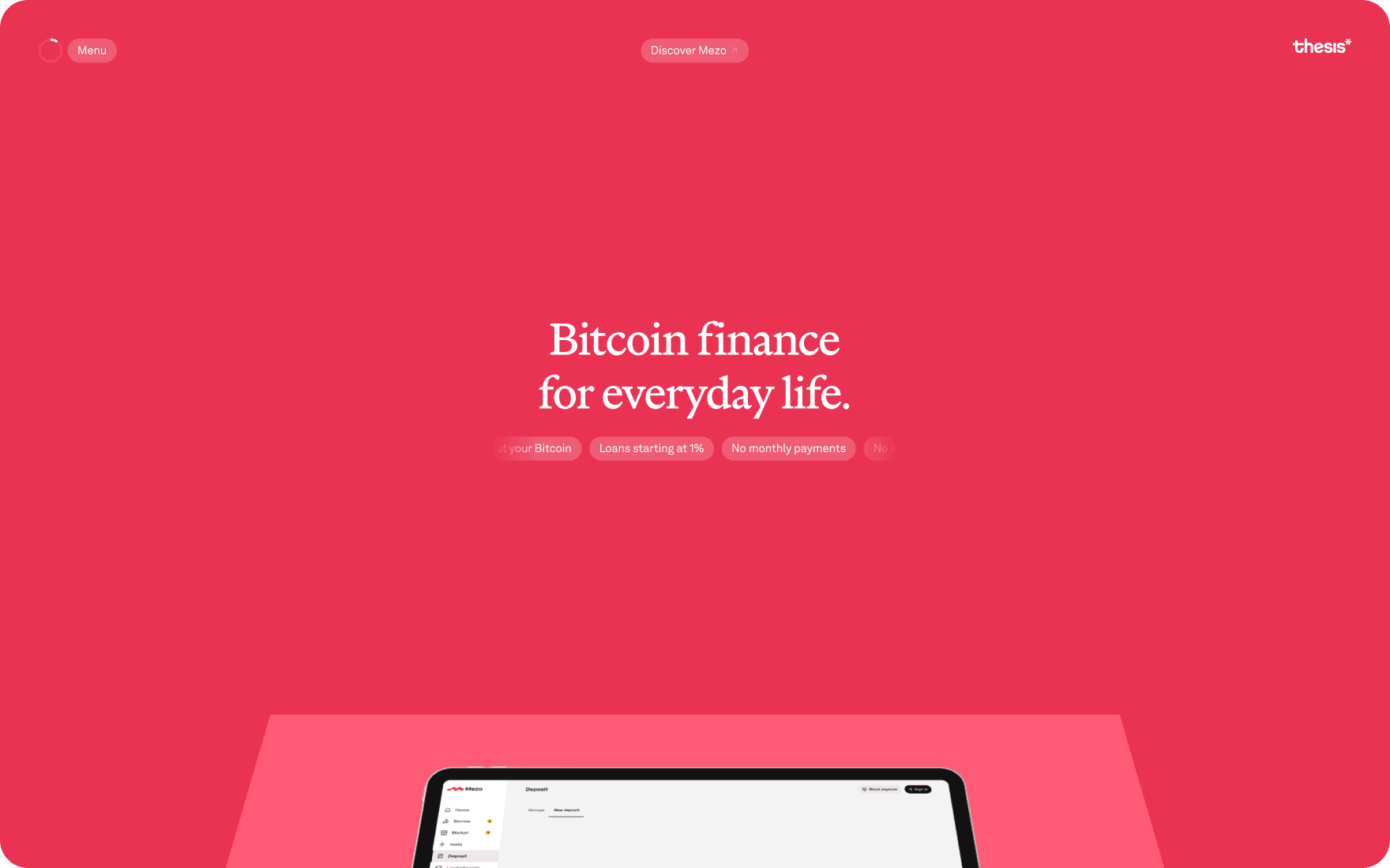 Thesis product page for Mezo