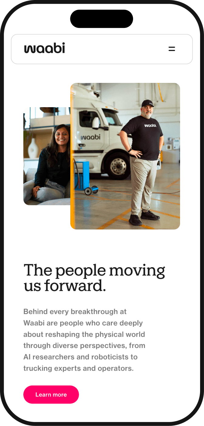 Waabi mobile — The people moving us forward